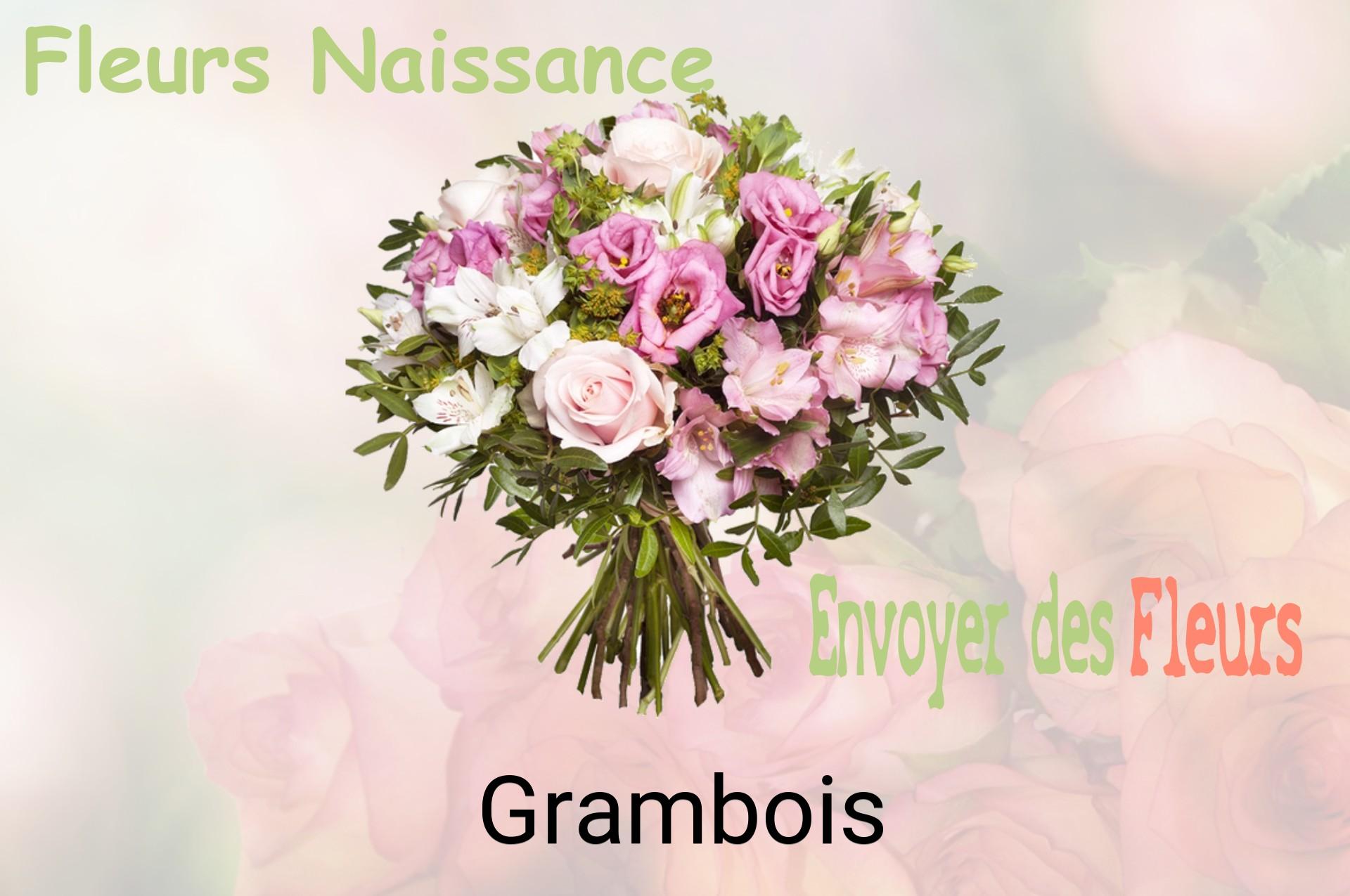 Bouquet de fleurs de naissance livré à Grambois